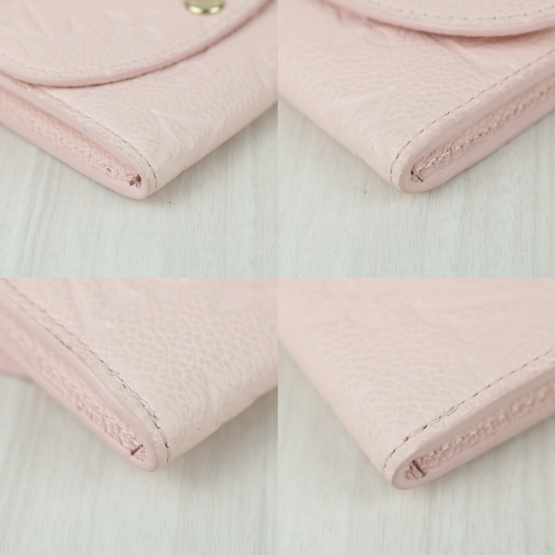 Include Entrupy Certificate of Authenticity｜Very Good ( Rank A)｜LV Monogram Empreinte Portemonnaie Rosalie Wallet Pink  IC Chips Model｜S26060133