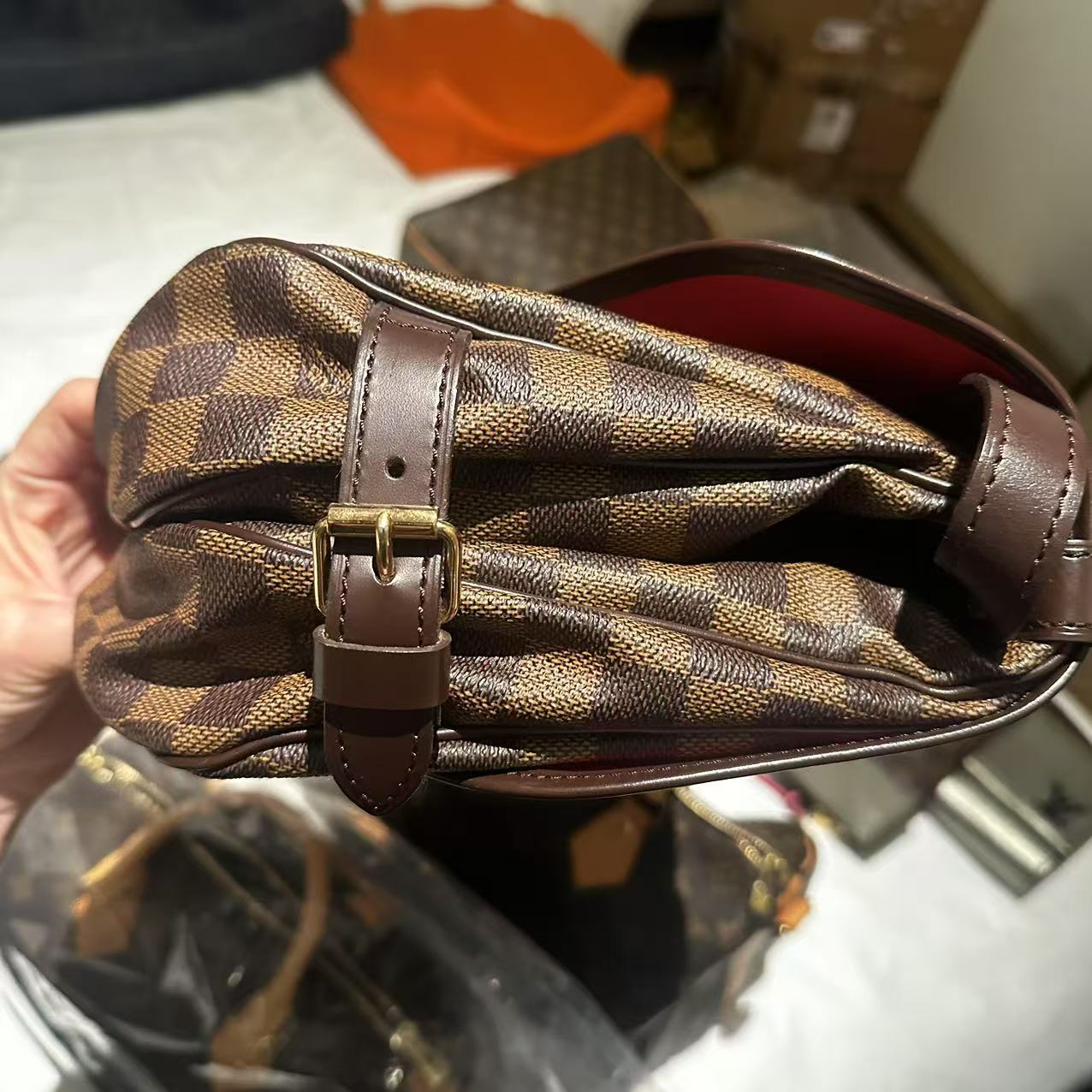 LV Damier Saumur MM Shoulder Bag