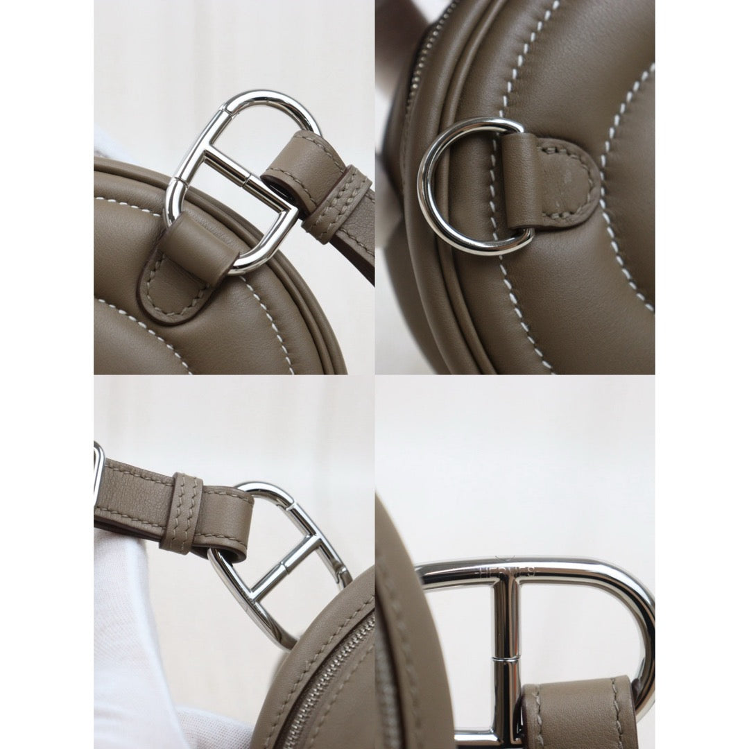 Very Good ( Rank A) ｜ Hermes In-The-Loop Swift Leather Waist Bag Sling Backbag Etoupe Gray｜V25070205