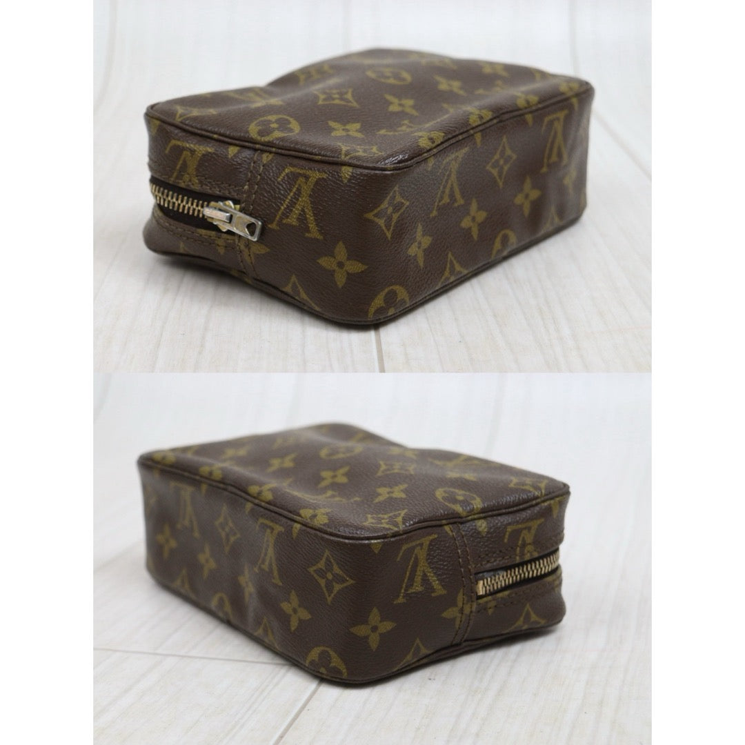 Include Entrupy Certificate of Authenticity｜Good ( Rank AB)｜ Louis Vuitton Truth Toilet 18 Monogram Makeup Pouch｜26050802