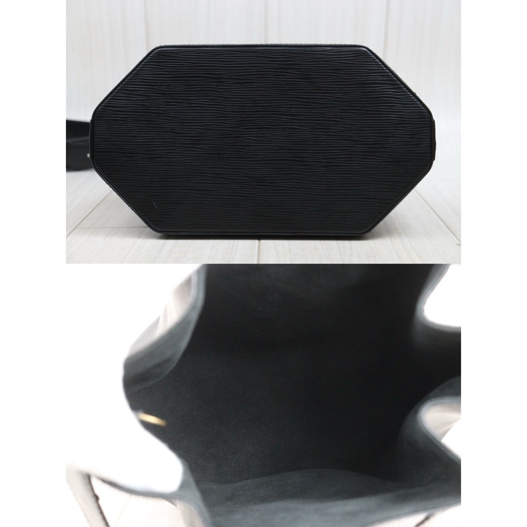 Include Entrupy Certificate of Authenticity｜Very Good ( Rank A)｜ Louis Vuitton Epi Sack de Paul Shoulder Bag Black｜26051802
