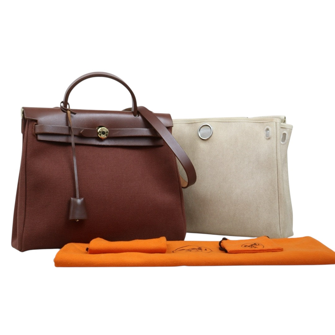 Good ( Rank AB)｜ HERMES Herbag PM □E Shoulder Bag  Made In 2001 Year｜25052202