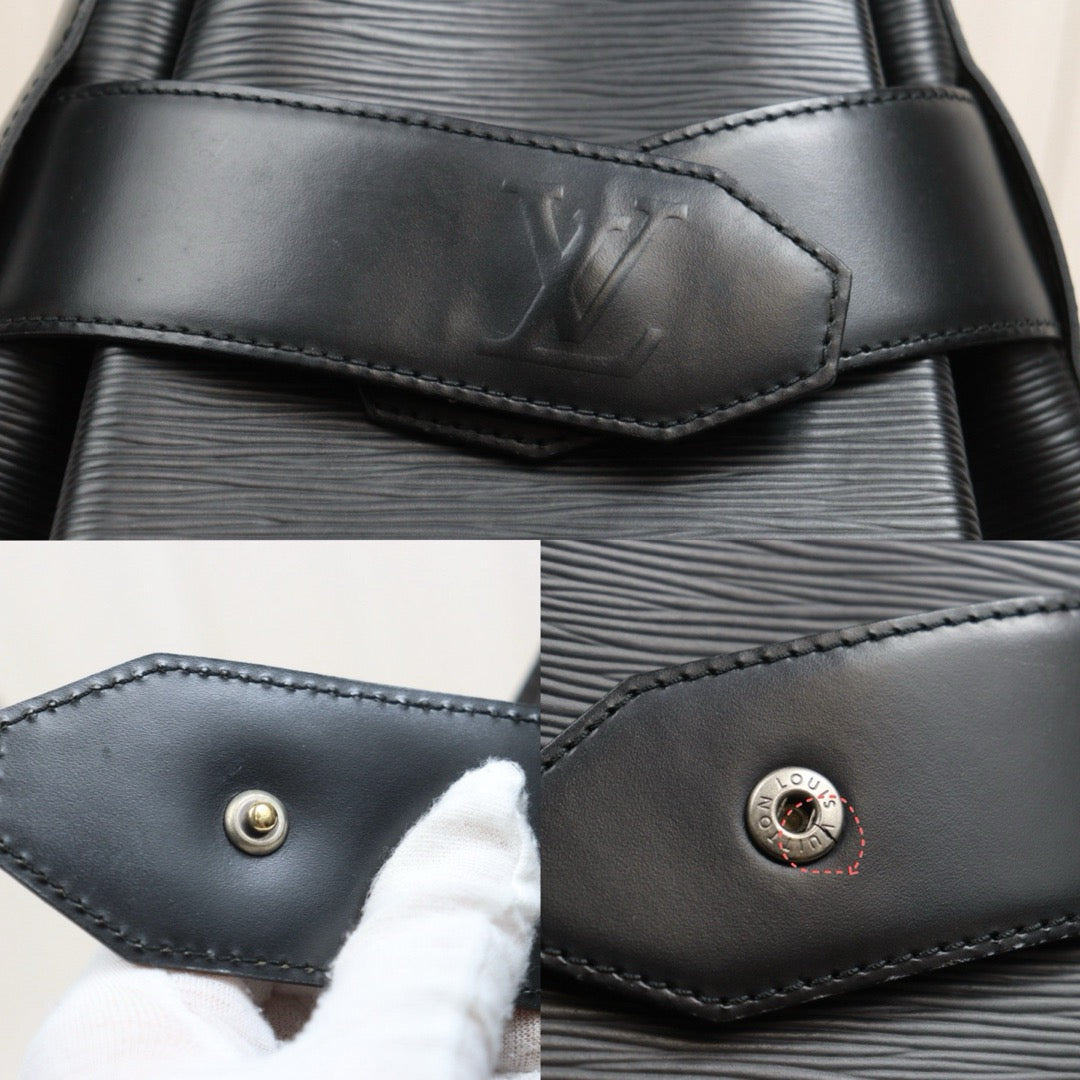 Include Entrupy Certificate of Authenticity｜Good ( Rank AB)｜Louis Vuitton Epi Sack de Paul Shoulder Bag Black｜26052801