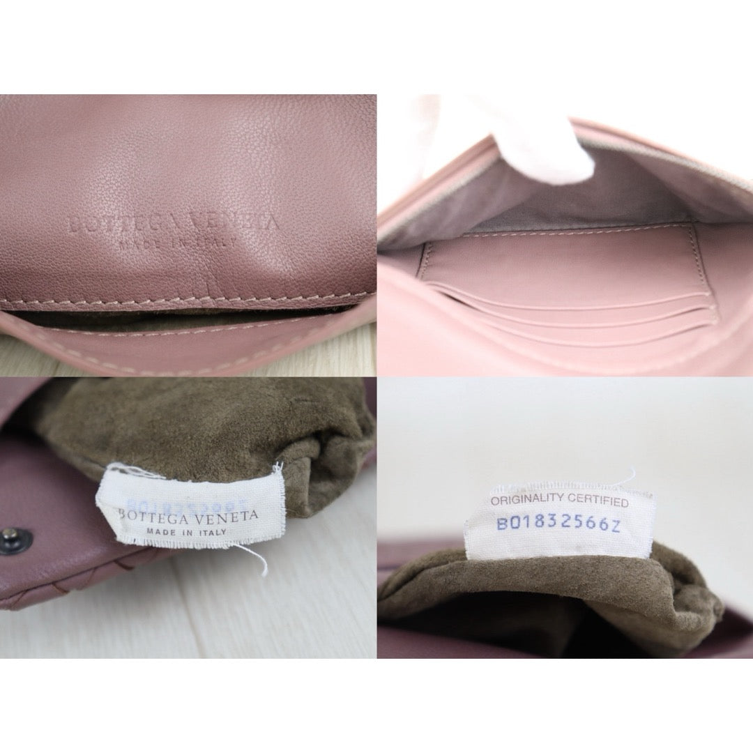 Include Entrupy Certificate of Authenticity｜Good ( Rank AB)｜ Bottega Veneta Lamb Skin Chain Shoulder Bag Cameo Brown｜S26053010