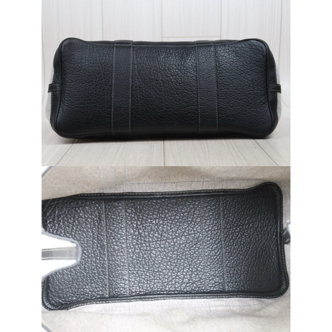 Good ( Rank AB)｜ HERMES Garden Party PM Handbag Black□H Stamp Made In 2004 Year｜25102301
