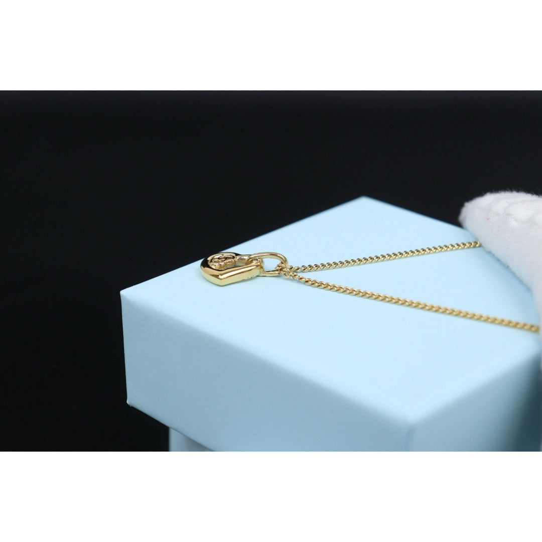 Very Good ( Rank A) ｜ Dior CD  Heart Necklace Golden Plated ｜V25110622