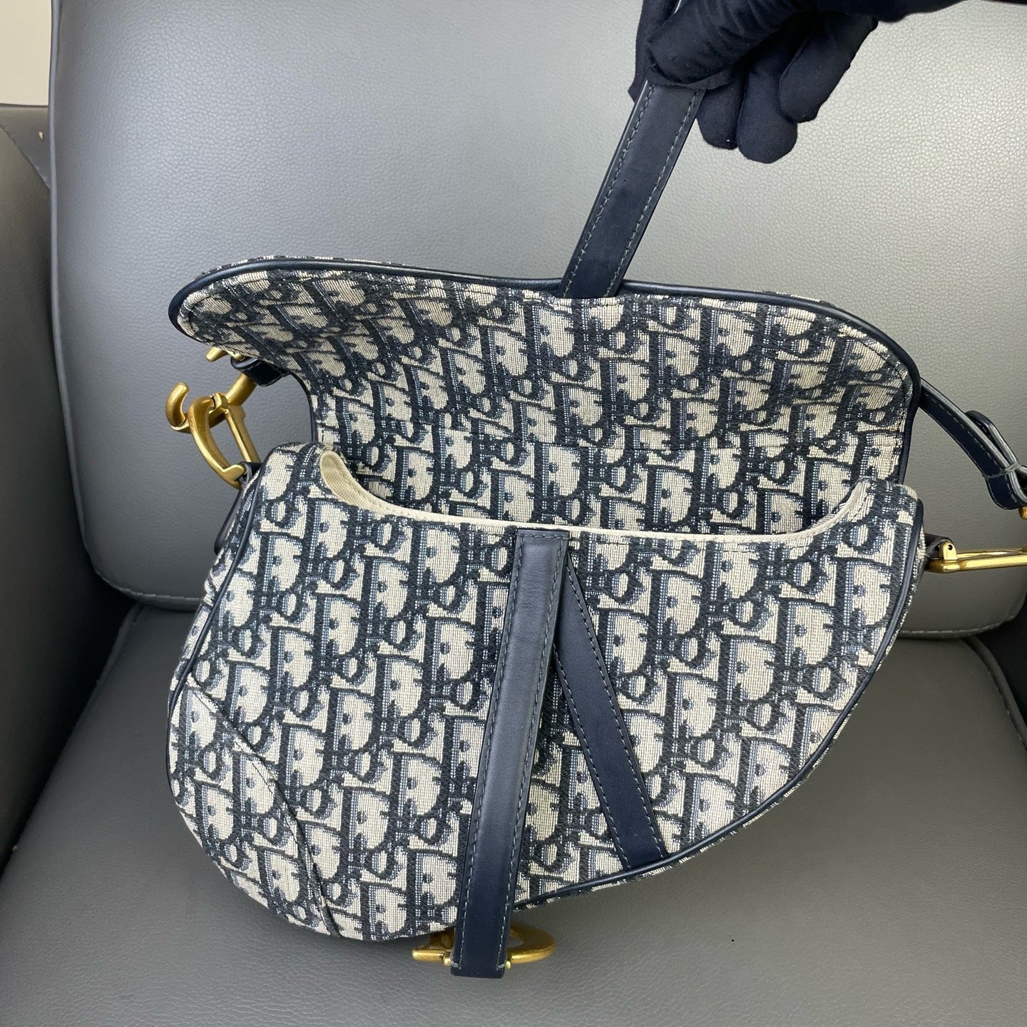 Very Good ( Rank A)｜Dior Trotter Saddle Shoulder Bag Medium