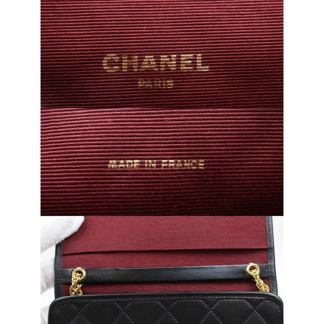 Very Good ( Rank A)｜ CHANEL Mini Coco Mark  Lambskin Matrasse Chain Shoulder Bag ｜25082903