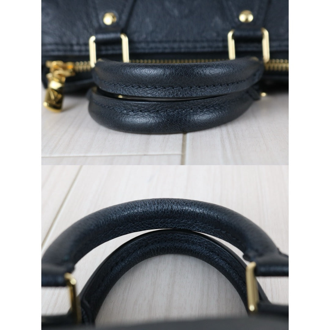 Excellent（Rank SA）｜LV  Current Model Monogram Empreinte Nano Speedy Handbag Shoulder Bag IC Chips Model Black｜S25110311