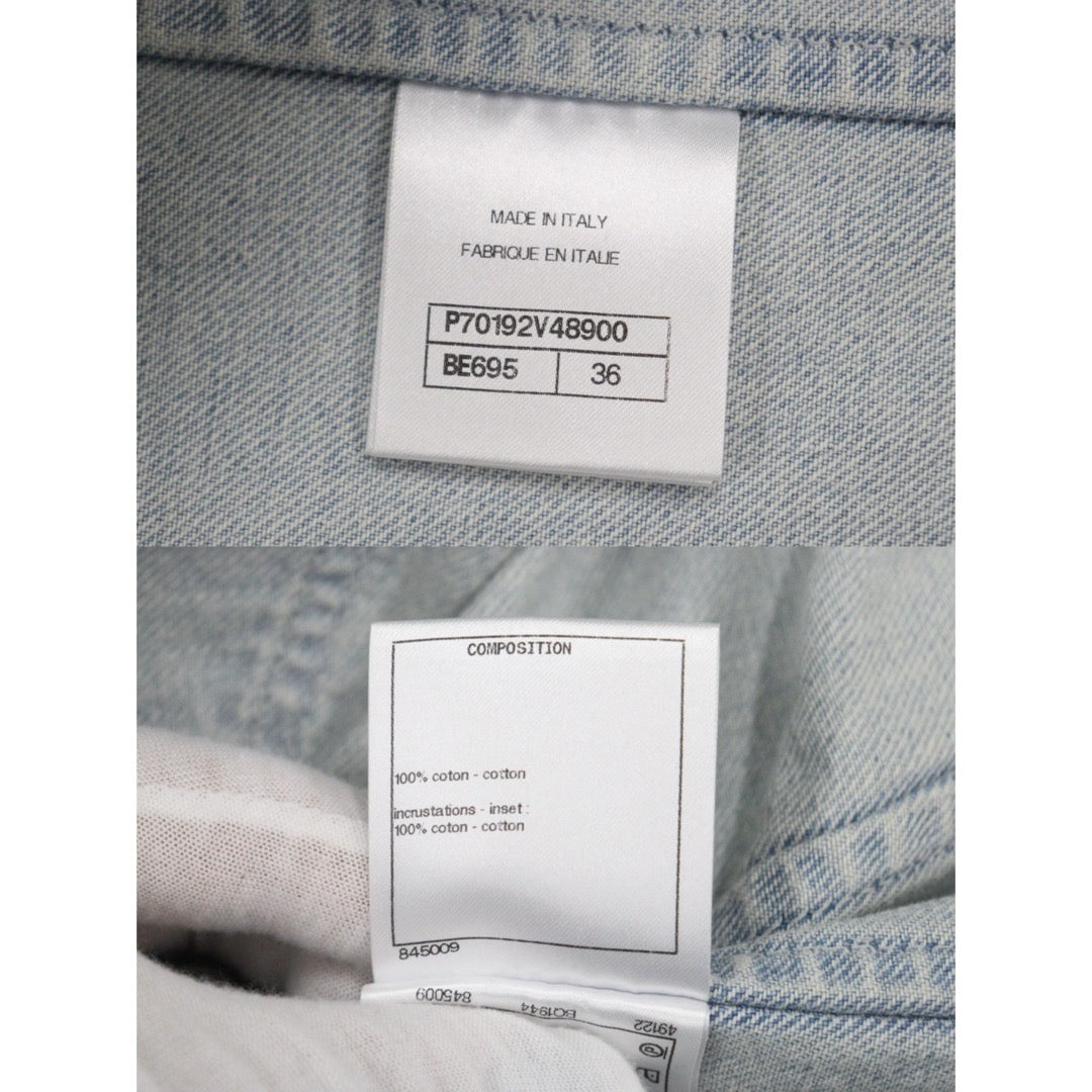 Very Good ( Rank A) ｜ CHANEL 21 Cruise New Denim Jacket 36 size  ｜W25102105