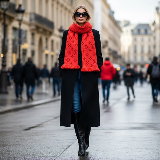 Very Good ( Rank A)｜ Louis Vuitton Monogram Wool Scarf｜S26030804