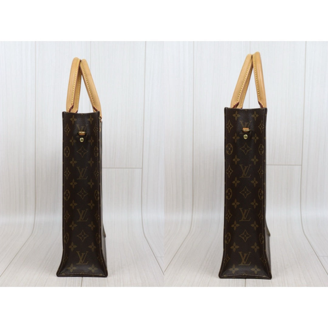 Include Entrupy Certificate of Authenticity｜Good ( Rank AB) ｜ Louis Vuitton  Monogram Sac Plat Tote HandBag Shoulder Bag PM｜26011501