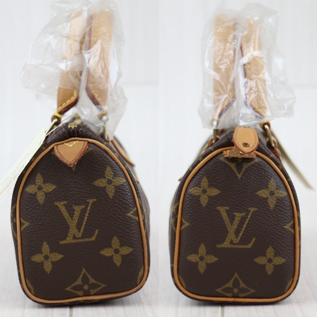 Rank A ｜ LV Monogram Mini Speedy Handbag With Shoulderstrap｜24012510