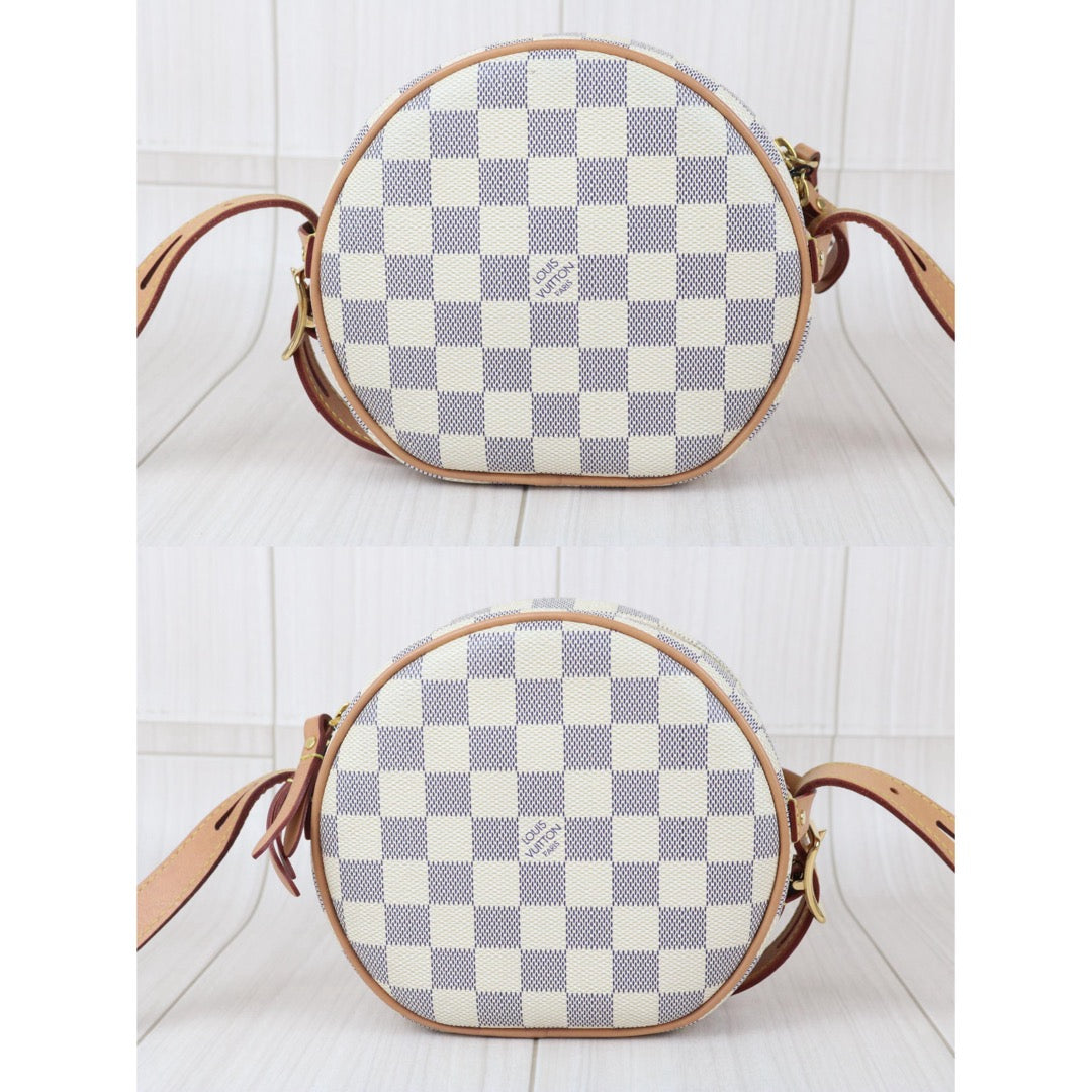 Include Entrupy Certificate of Authenticity｜Very Good ( Rank A)｜  Louis Vuitton Azul Boit Chapeau Supr PM Shoulder Bag｜X26051717
