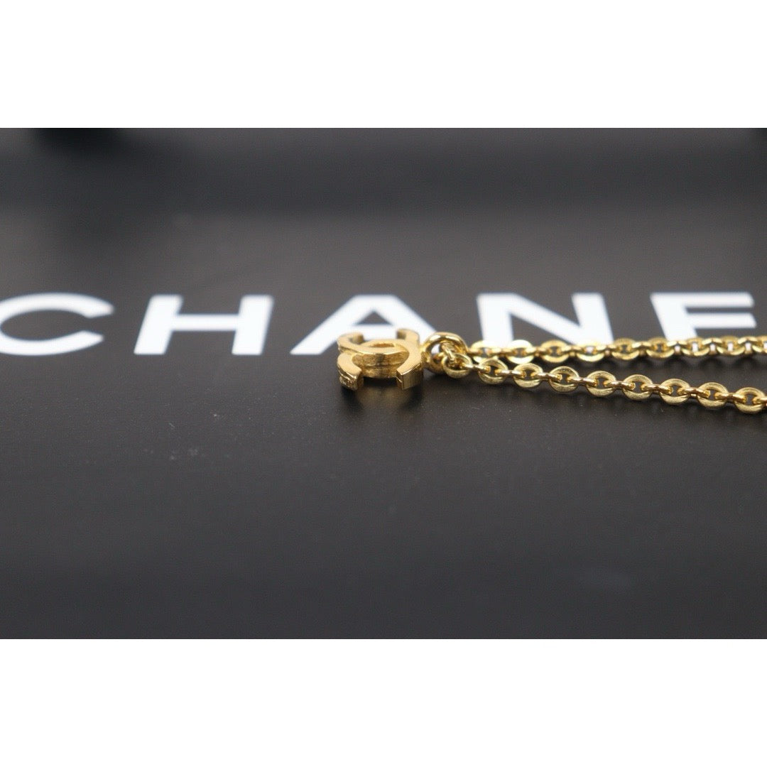 Good ( Rank AB) ｜CHANEL COCO 24K Gold Plated Necklace  ｜24100415