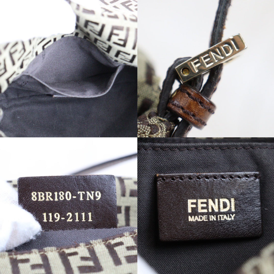 Rank AB ｜ FENDI Zucca Mamma Baguette Shoulder Bag ｜24013011