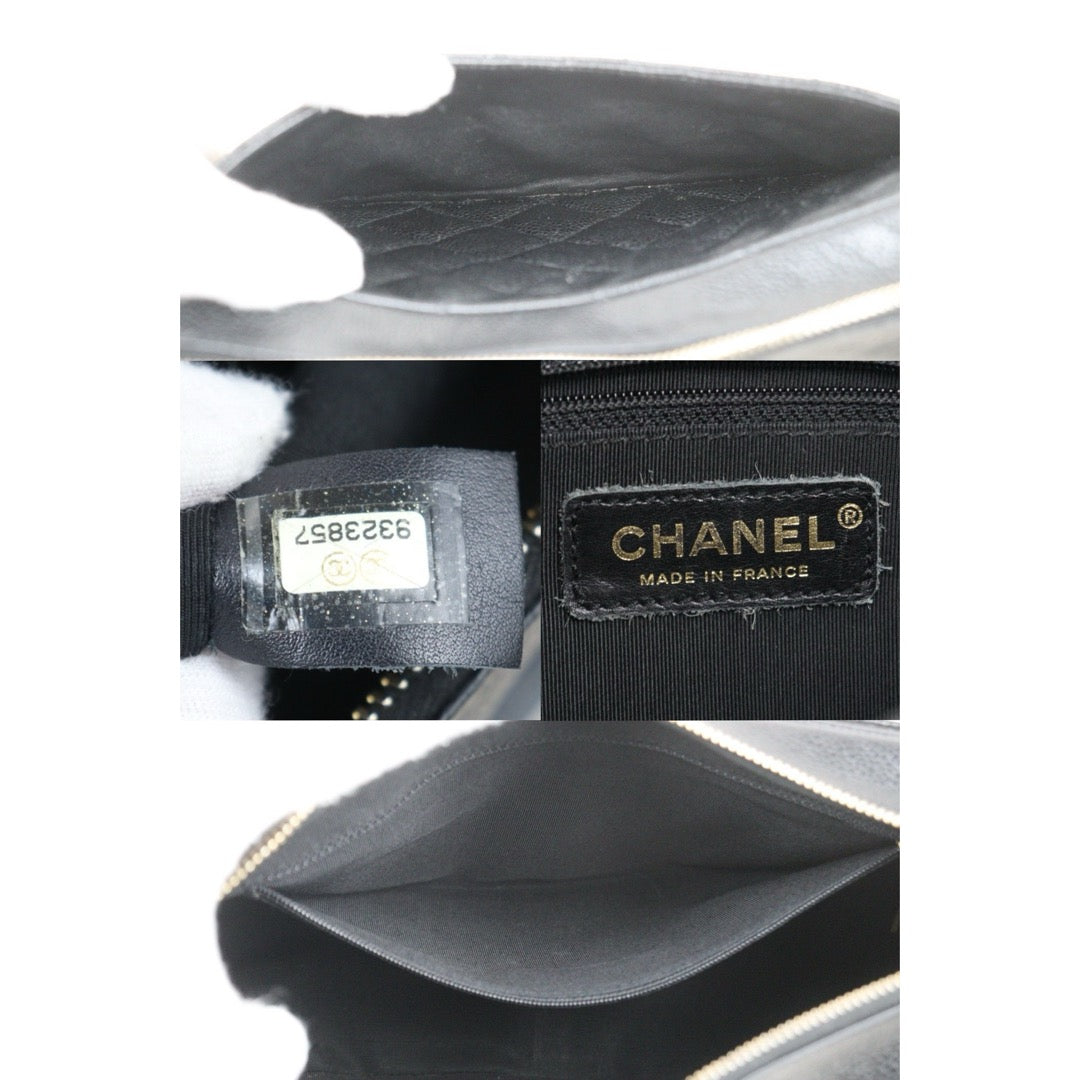 Good ( Rank AB)｜ CHANEL Half Moon Shoulder Bag Black Made In 2004-2005Year  ｜V24090519