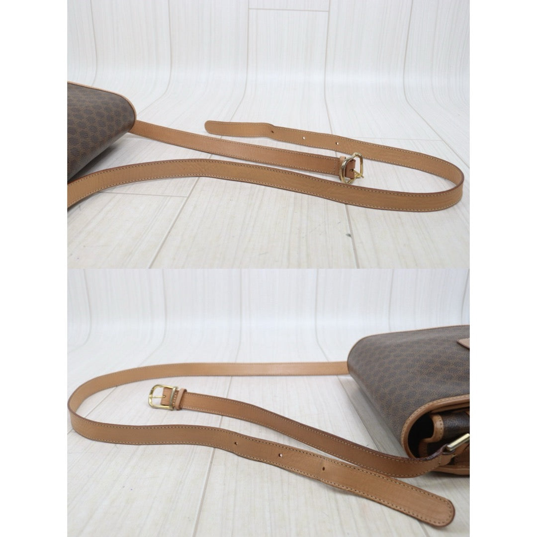 Include Entrupy Certificate of Authenticity｜Good ( Rank AB)｜ CELINE Macadam Saddle Shoulder Bag ｜26071305