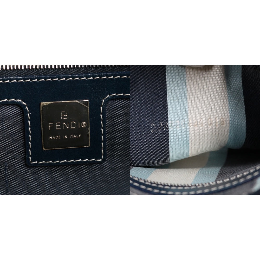 Rank A ｜  FENDI Denim Baguette Shoulder Bag  ｜S24052305