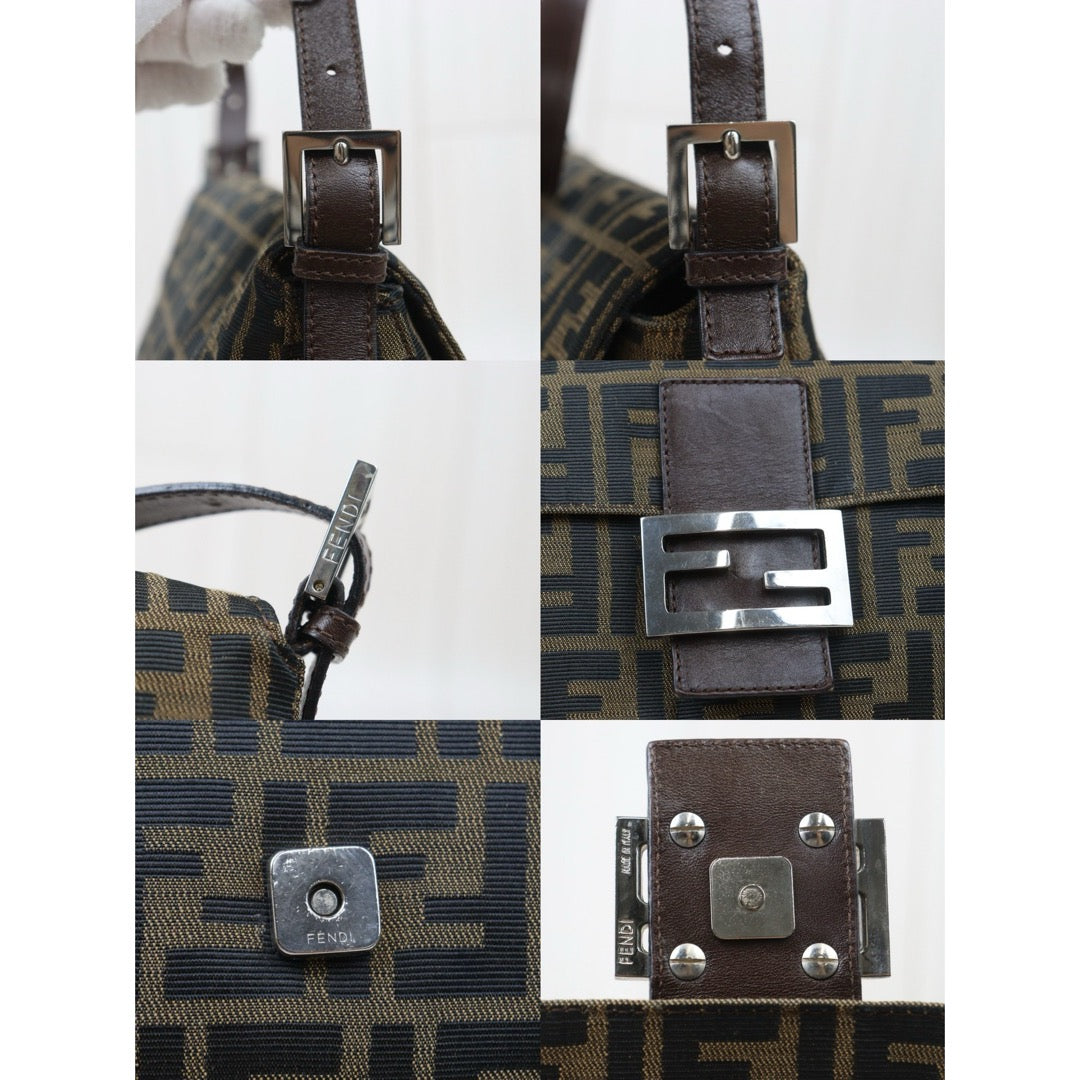 Good ( Rank AB)｜ FENDI Zucca Mamma Baguette Shoulder Bag ｜V24090518