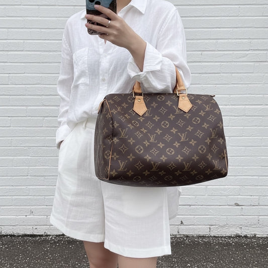 First installment 1/3｜ Include Entrupy Certificate of Authenticity｜Excellent（Rank SA）｜ Louis Vuitton Monogram Speedy 30 Hand Bag｜X26041603