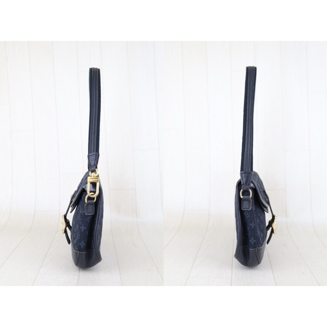 Good ( Rank AB) ｜LV Monogram Denim Shoulder Bag Dark Blue｜S25090108