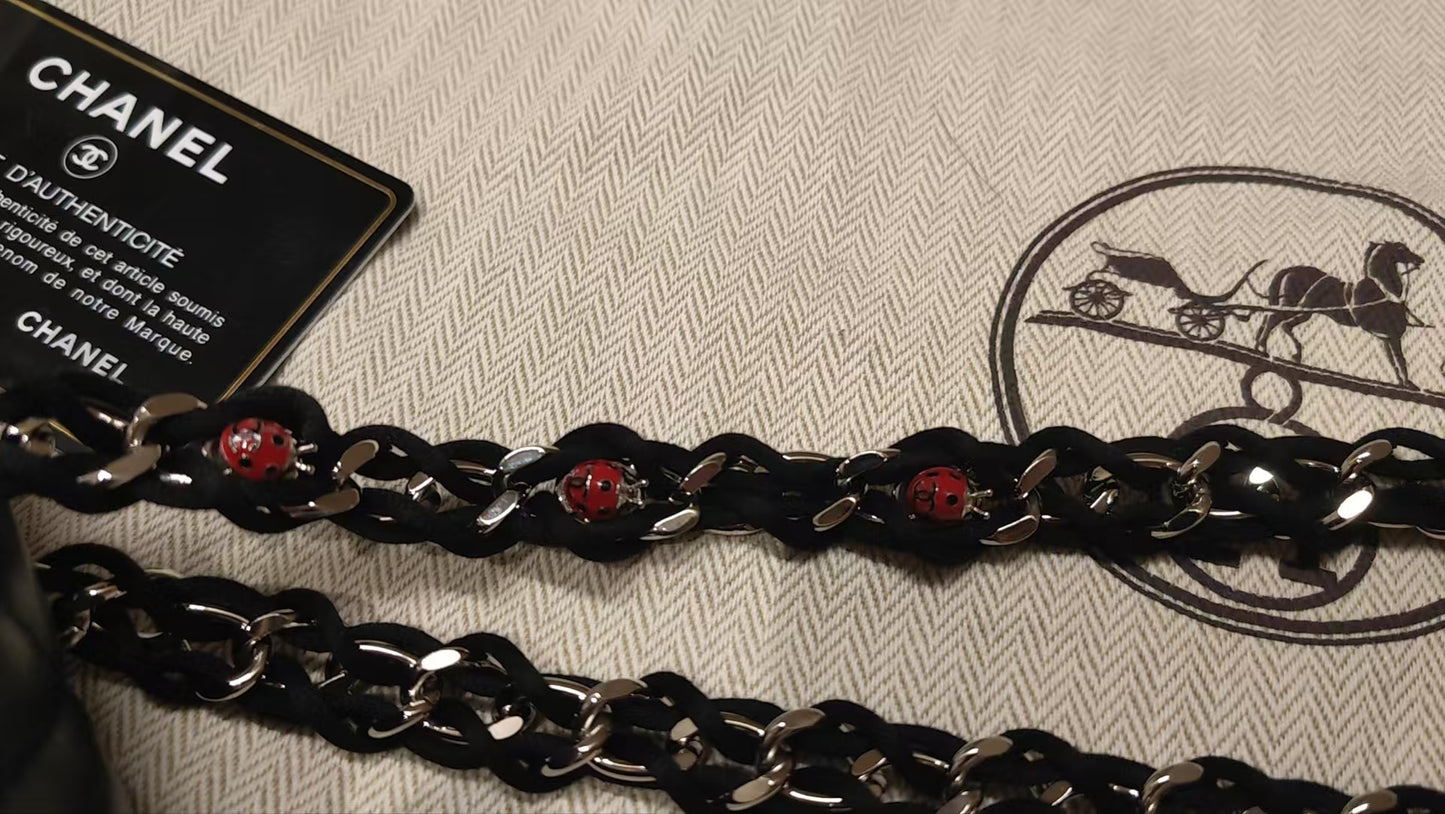 CHANEL Matrasse Single Flap 20 Shoulder Bag ladybug