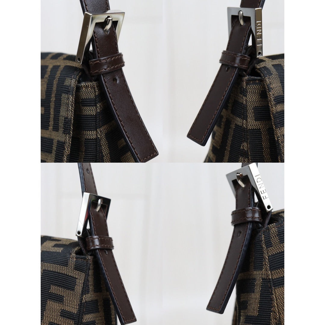 Rank AB｜ FENDI Zucca Mamma Baguette Shoulder Bag ｜23113002