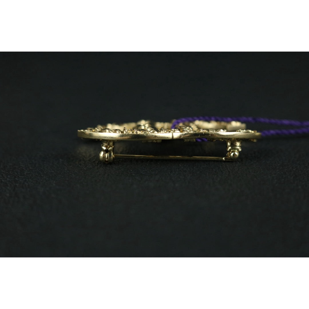 Include Authentic Detective Certificate of Authenticity｜Excellent（Rank SA）｜ CHANEL 14C Coco Mark Hollow Brooch Made In 2014 Year ｜S26050705