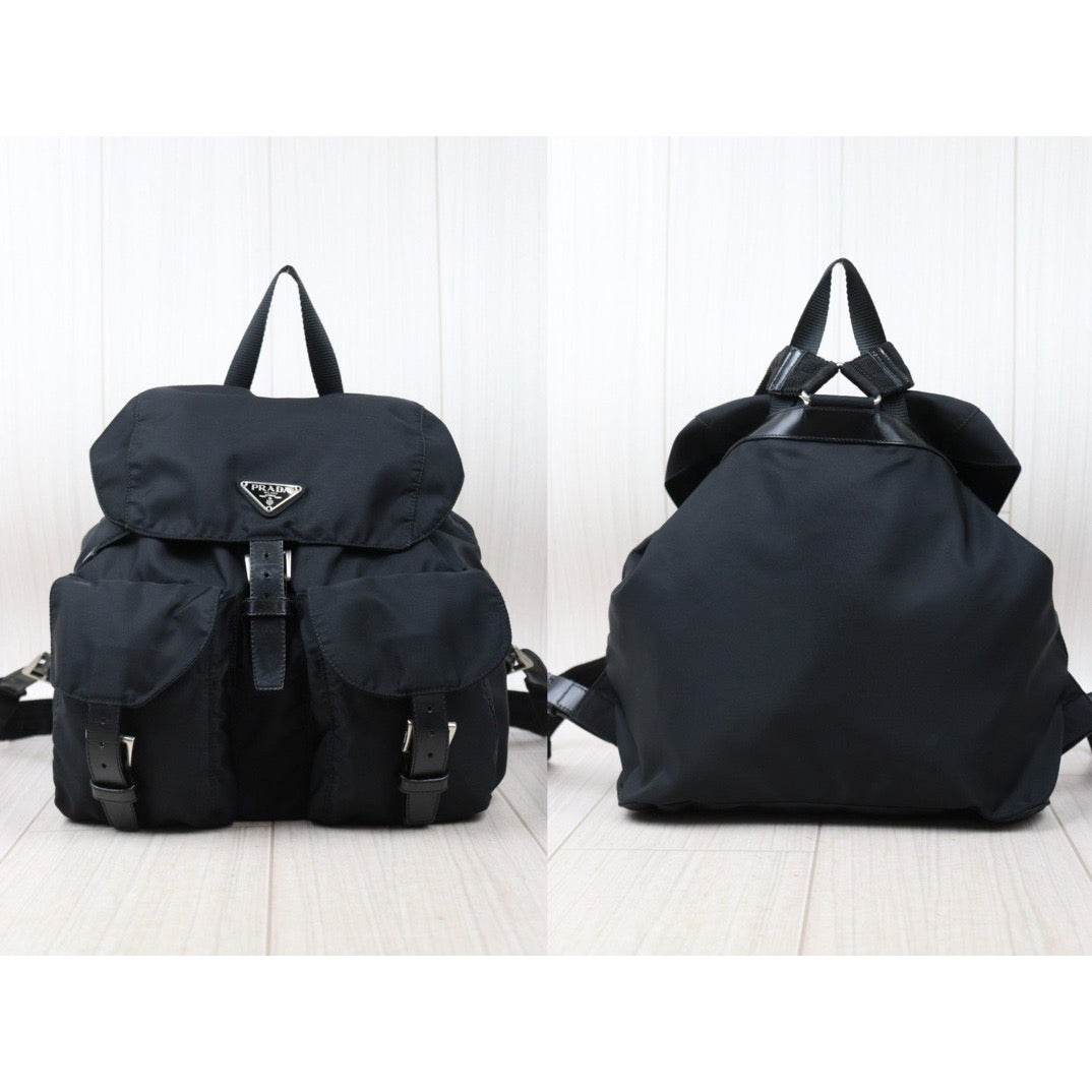 Rank A｜Prada Nylon Backpack Medium Black｜24061113