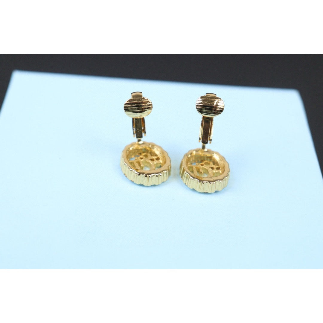 Very Good ( Rank A)｜ Dior CD Earring Gold Plated｜24072508