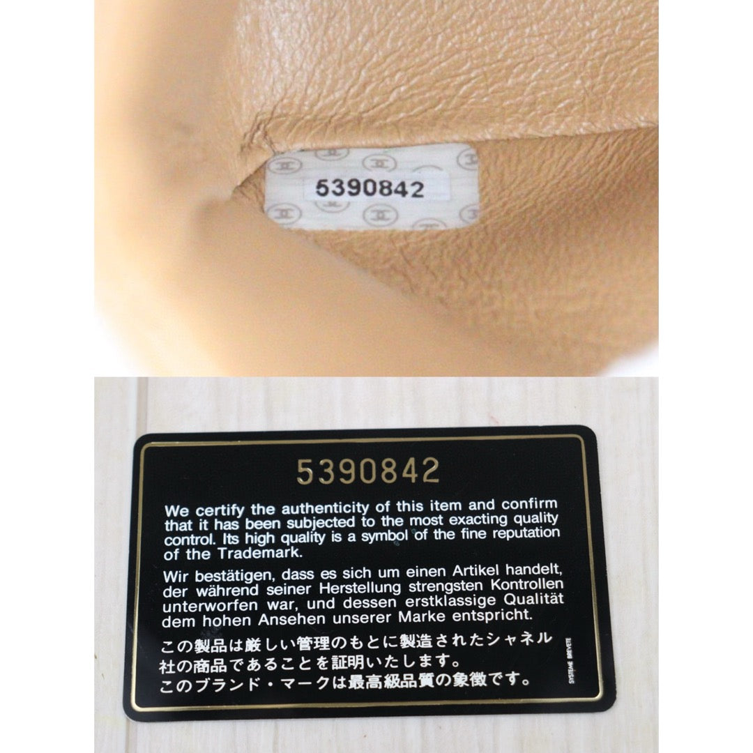 Good ( Rank AB)｜ CHANEL  Lamb Skin Beige Double Flap 25 Shoulder Bag Made in 1997-1999 Year ｜P25012204