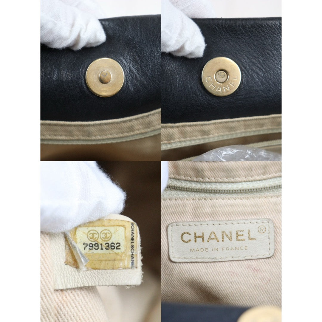 Good ( Rank AB) ｜ CHANEL Camellia Lamb Skin ToteBag GM Made In 2002～2003 Year ｜V24110750