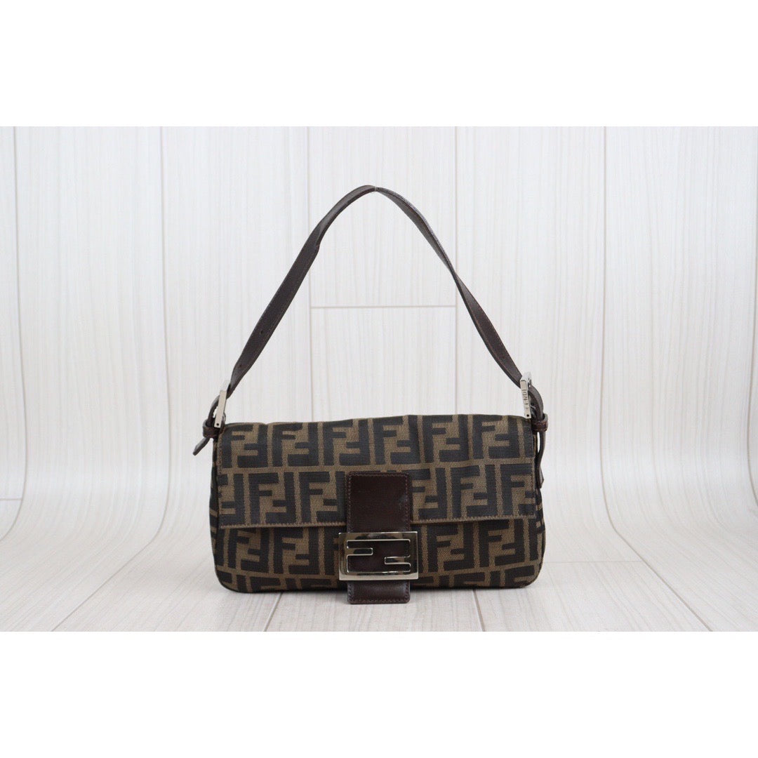 Rank AB｜ FENDI Zucca Mamma Baguette Shoulder Bag ｜23101314