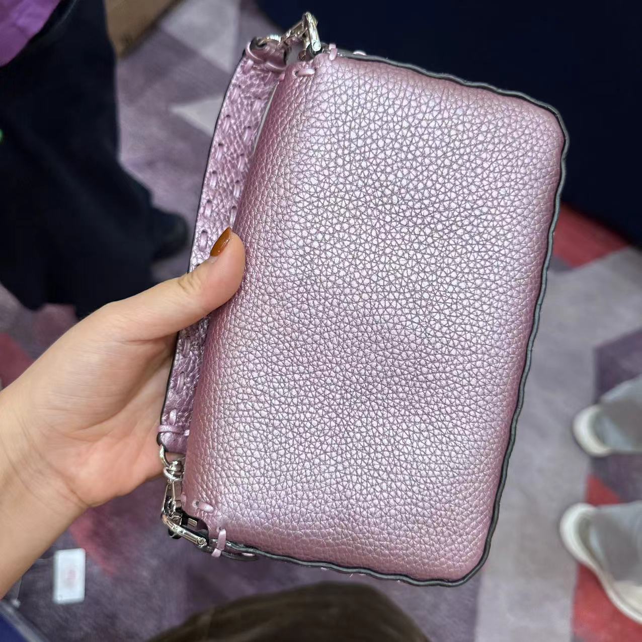 FENDI Zucca Mamma Baguette Shoulder Bag