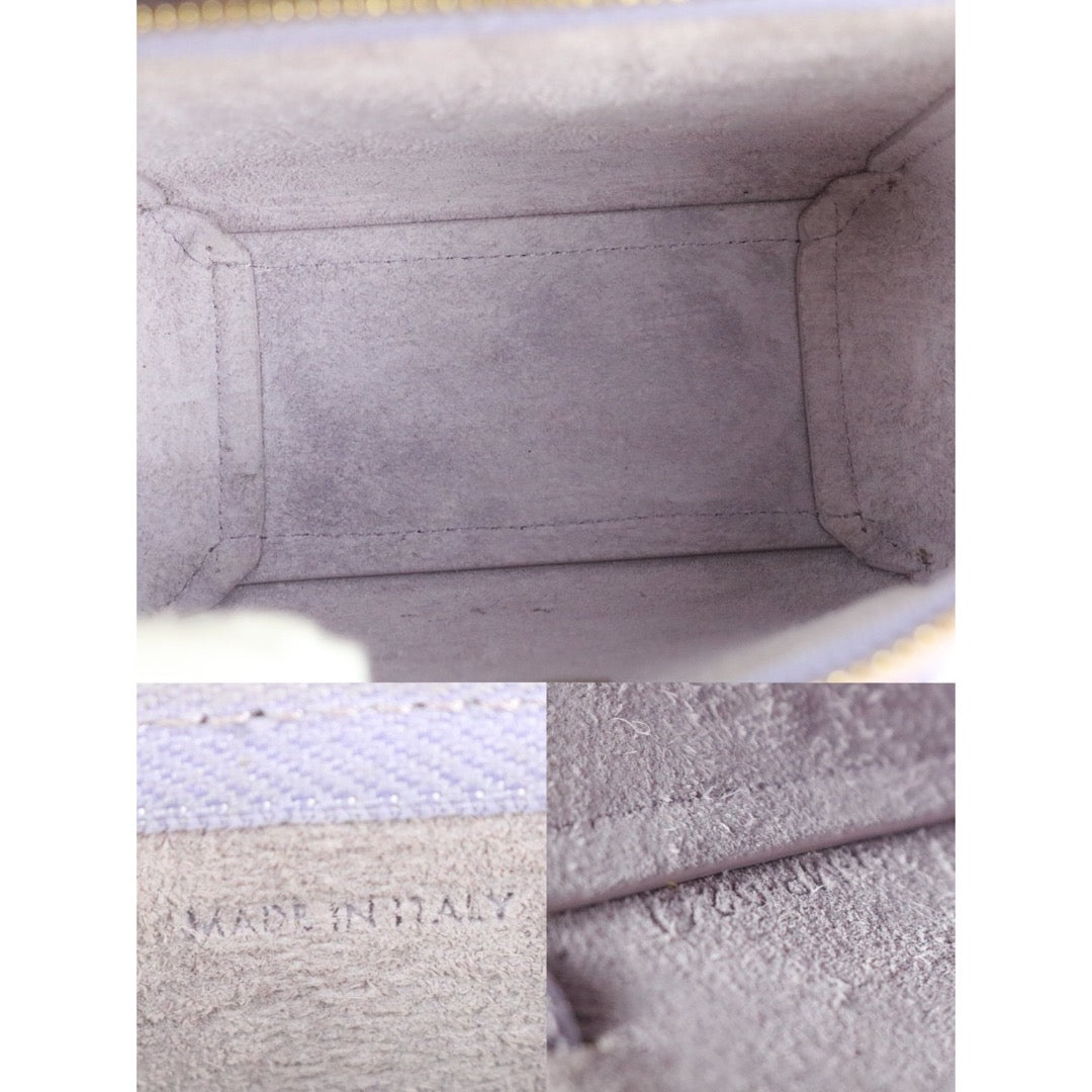 Very Good ( Rank A)｜CELINE Calf Leather Belt Pico Handbag Shoulder Bag Lilac｜S25112909