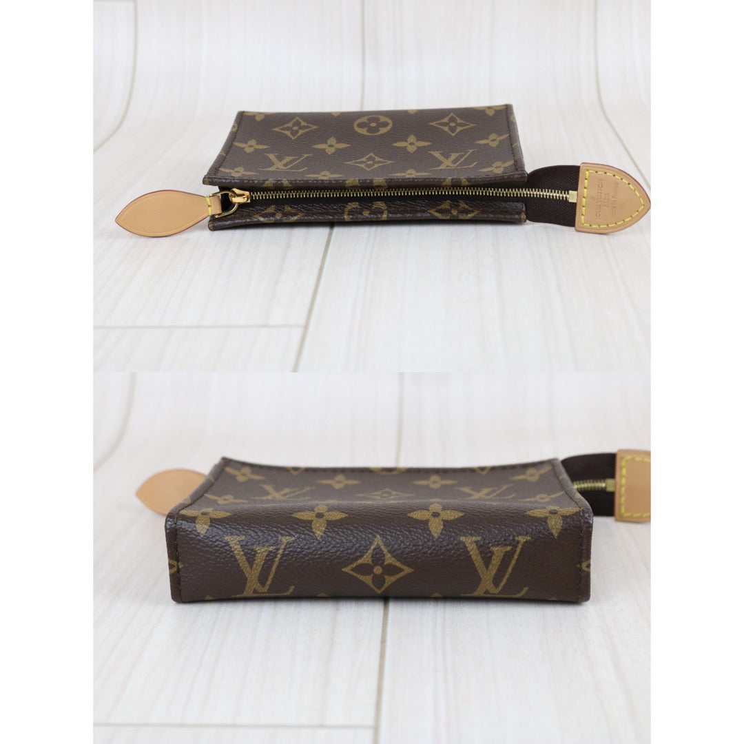 Include Entrupy Certificate of Authenticity｜Very Good ( Rank A) ｜Louis Vuitton Monogram Toiletry Pouch On Chain Bag IC Chips Model｜Z26102102