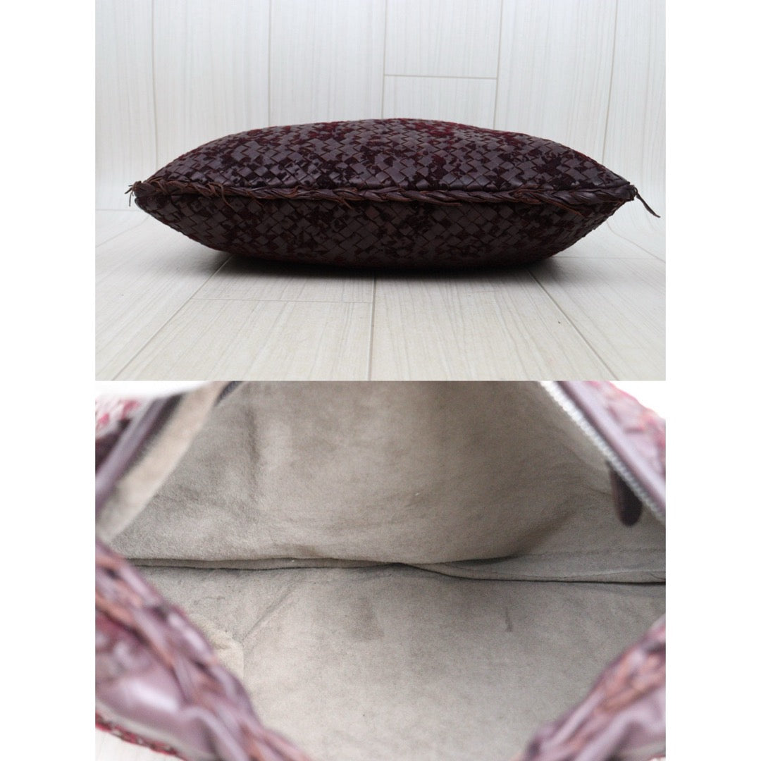 Good ( Rank AB)｜ Bottega Veneta Lamb Skin Braid Shoulder Bag Brown｜P25041401