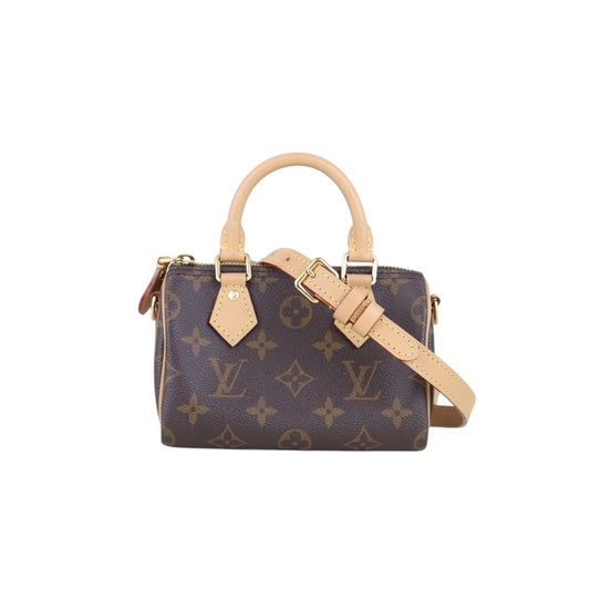 Good ( Rank AB)｜LV Monogram Nano Speedy Handbag Shoulder Bag Current Model｜S25110329