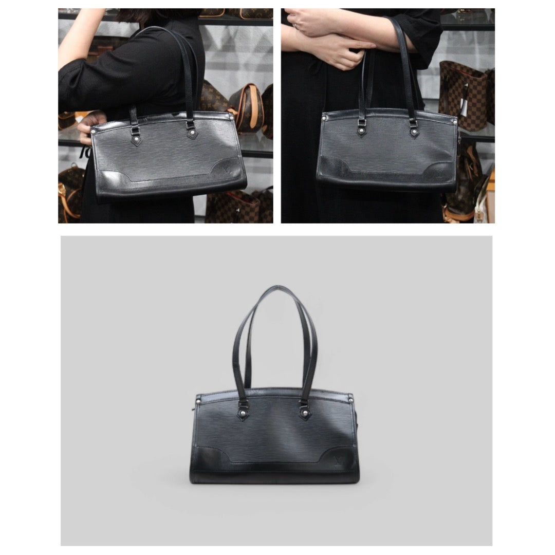 Good ( Rank AB)｜ LV Epi  Leather Madeleine PM Tote Bag Black｜25031815