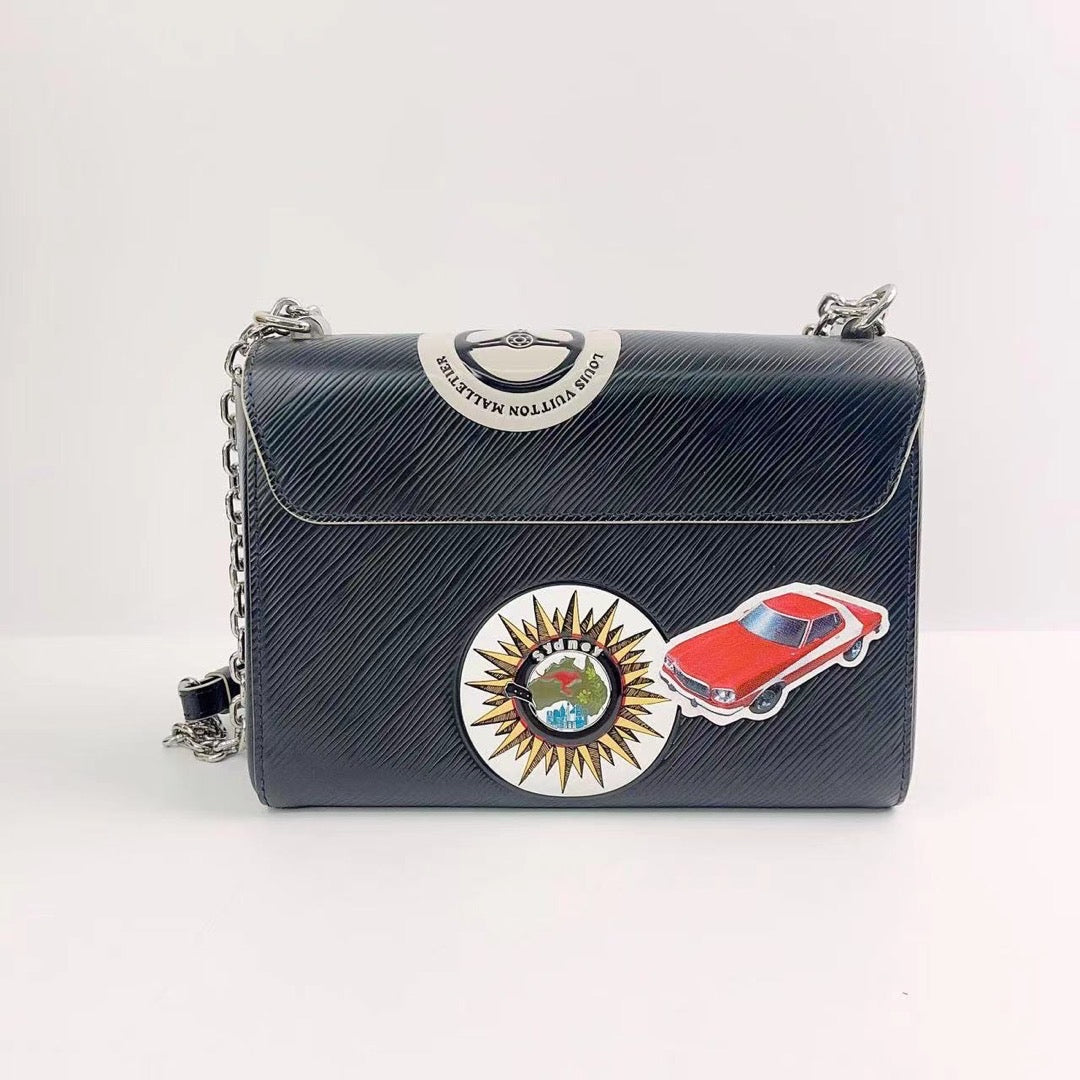 Rank A ｜ LV Epi Twist MM Shoulderbag Black｜2307136