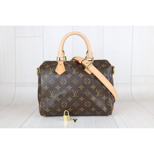 Very Good ( Rank A) ｜ LV Monogram Speedy 25 Hand Bag With Shoulder Strap｜X25103102