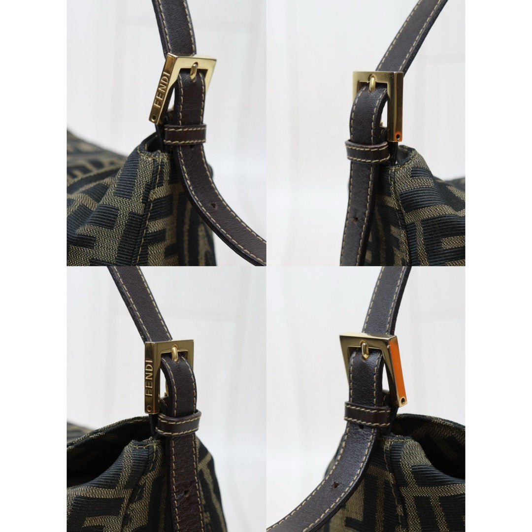 Very Good ( Rank A)｜ FENDI Zucca Mamma Shoulder Bag Gold Hardware｜24120507