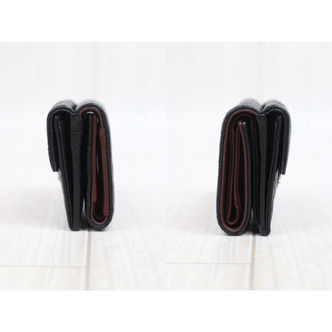 Include Entrupy Certificate of Authenticity｜Very Good ( Rank A)｜Full Set Chanel Caviar Skin Black Wallet Made In 2018-2019 Year ｜26061109
