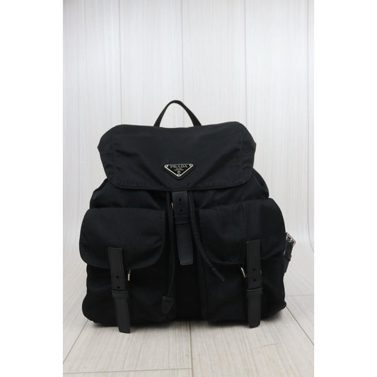 Good ( Rank AB)｜Prada Nylon Backpack Medium Black｜25101502