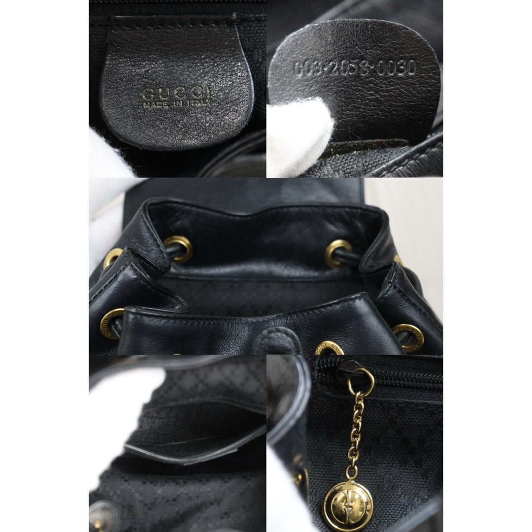 Good ( Rank AB)｜GUCCI Bamboo Calf Leather Mini Backpack Back｜25111901