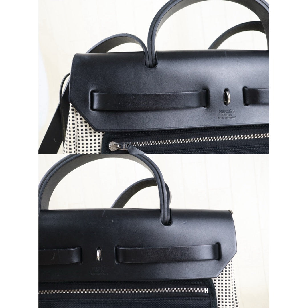 Include Entrupy Certificate of Authenticity｜Good ( Rank AB) ｜ HERMES Herbag 31 Shoulder Bag Z Stamp Made In 2021Year｜S26040101