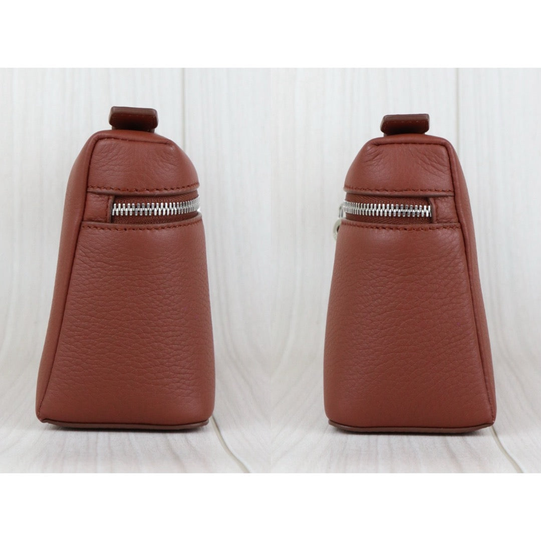 Excellent（Rank SA）｜Loro Piana Extra Pocket 19 Leather Top Handle Bag Shoulder Bag Brick Red ｜W25070804