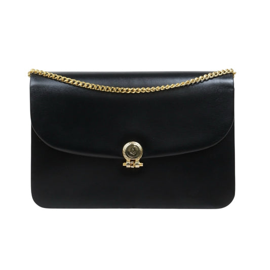Very Good ( Rank A)｜Dior Vintage Calf Leather Chain Shoulder Bag Black ｜26020613