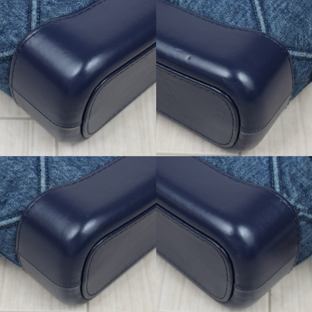 Good ( Rank AB)｜  CHANEL PM Gabrielle  Denim Handbag Shoulder Bag Blue Made In 2020Year｜Y25112507